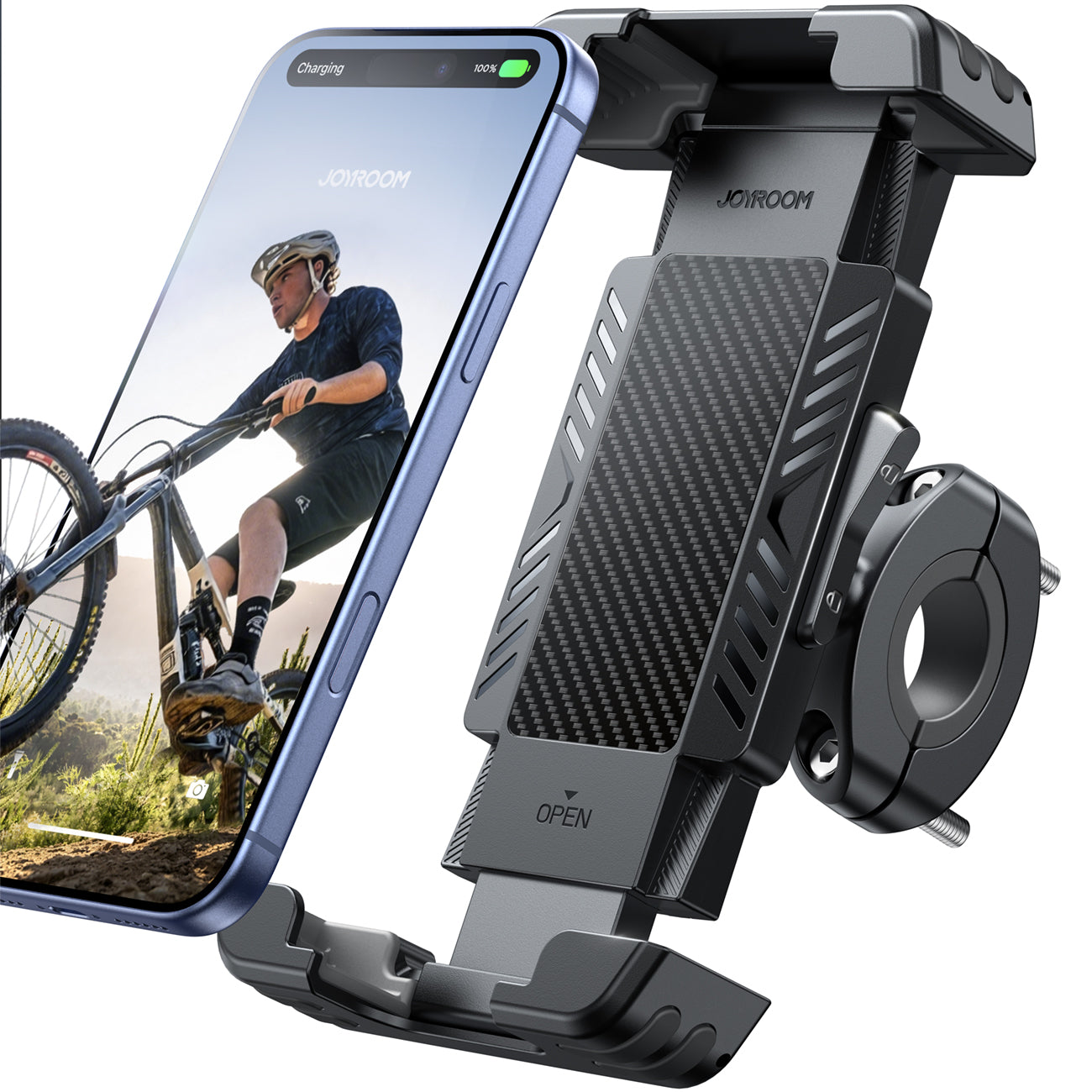 JOYROOM JR-ZS536 Bike Phone Holder [Hidden Tracker Storage]