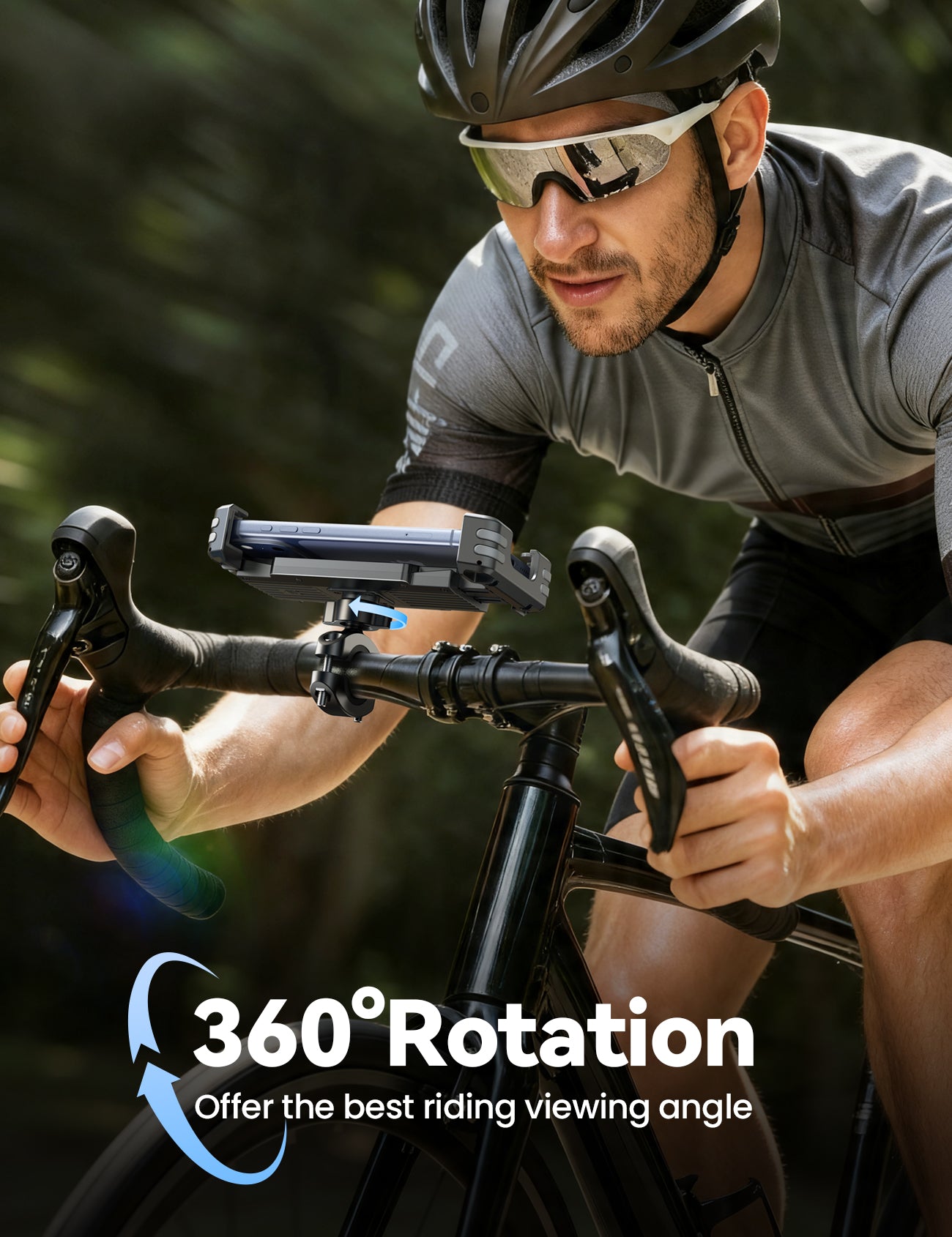 JOYROOM JR-ZS536 Bike Phone Holder [Hidden Tracker Storage]