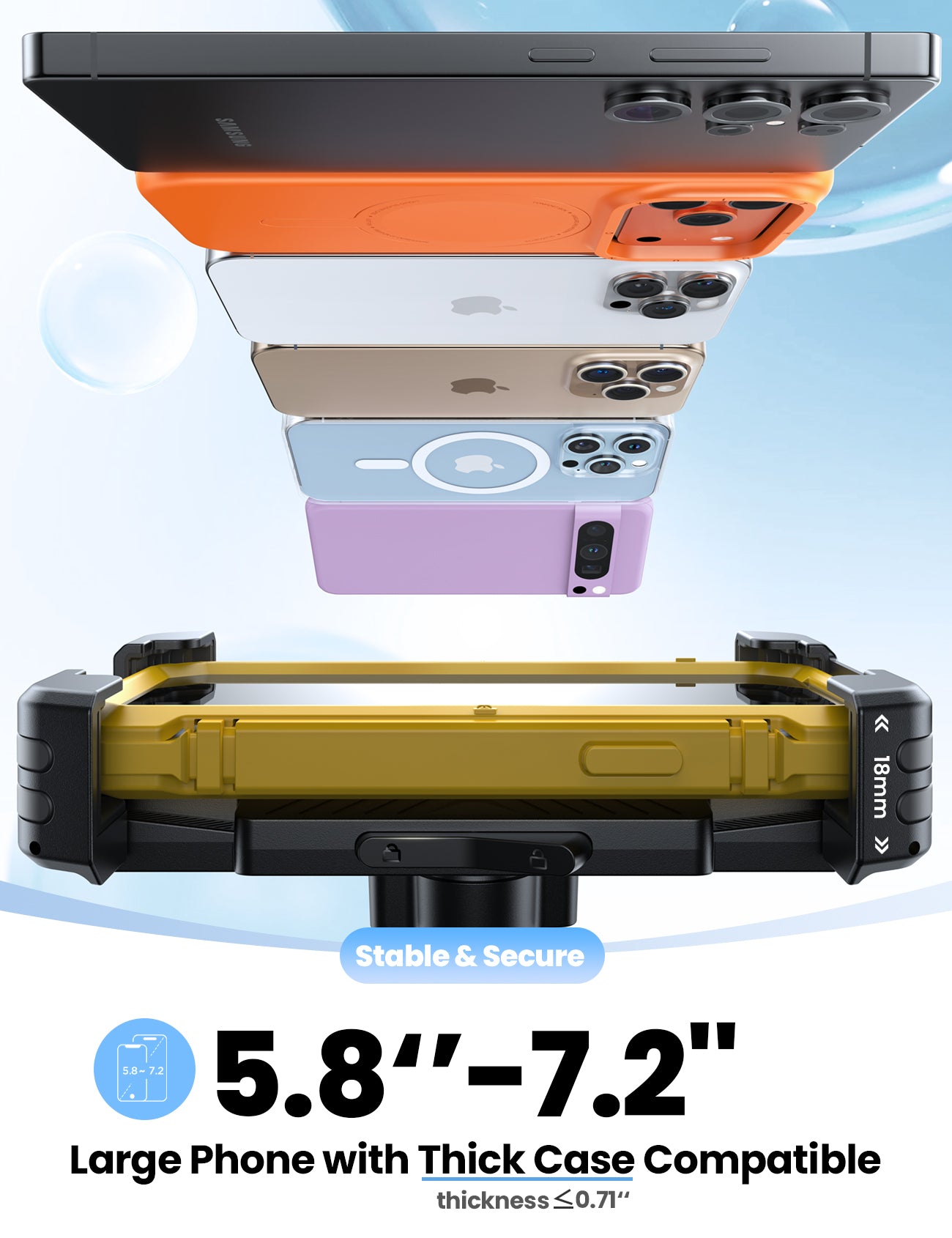 JOYROOM JR-ZS536 Bike Phone Holder [Hidden Tracker Storage]