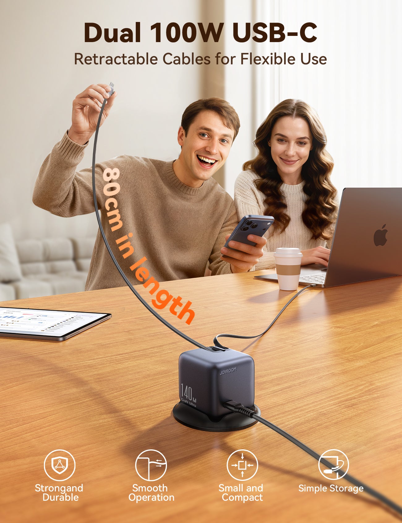 JOYROOM PODIX 140W 5-Port Desktop GaN Charger