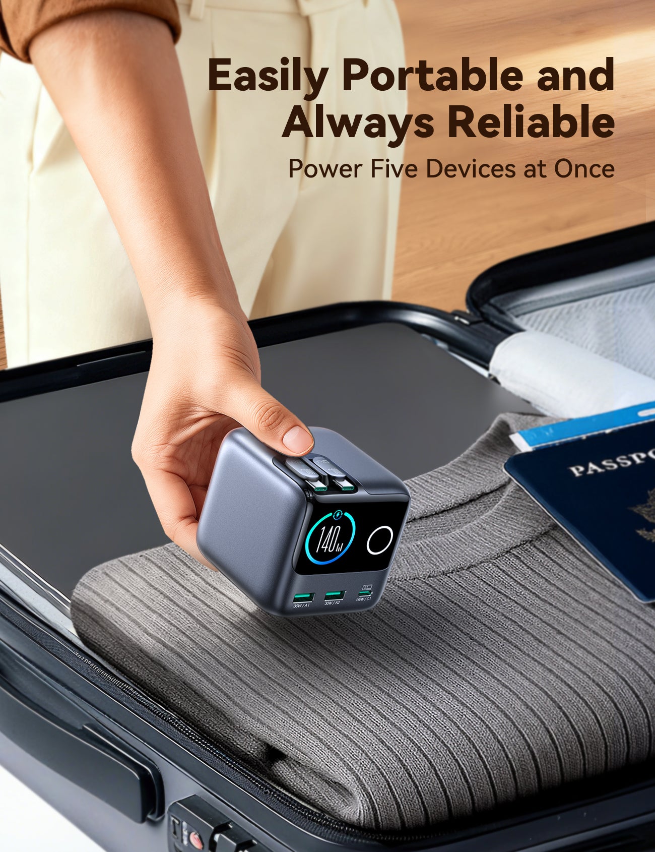 JOYROOM PODIX 140W 5-Port Desktop GaN Charger