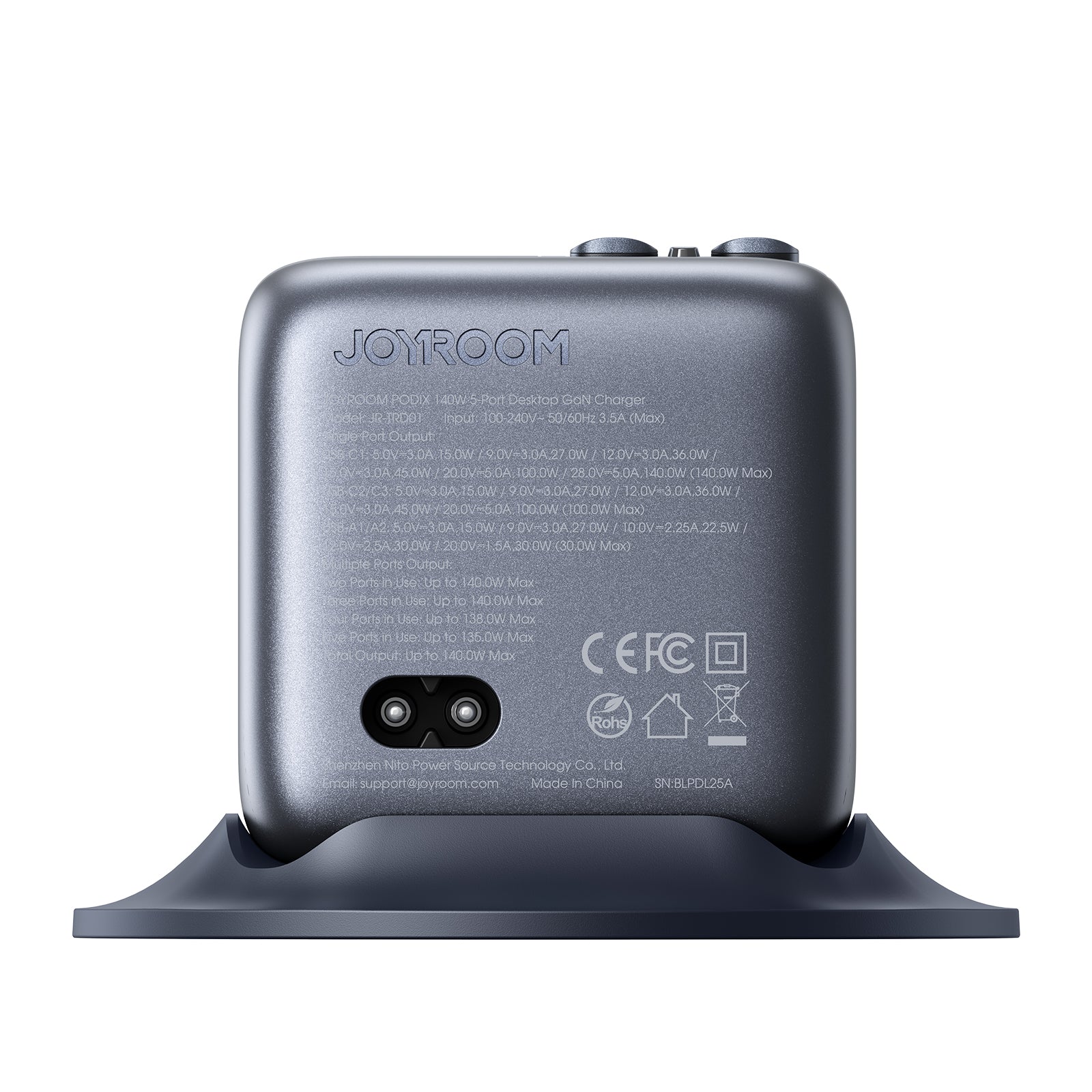 JOYROOM PODIX 140W GaN快充5合1自動捲線充電器