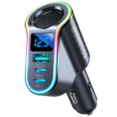 Cigarette Lighter USB Charger, JOYROOM 4 in 1 Car Charger Adapter 150W Fast Cigarette Lighter Splitter