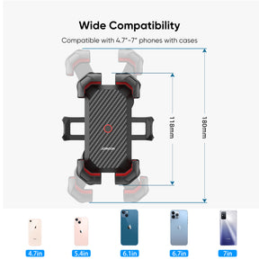 JR-ZS288 Universal Motorcycle/Bicycle Phone Mount