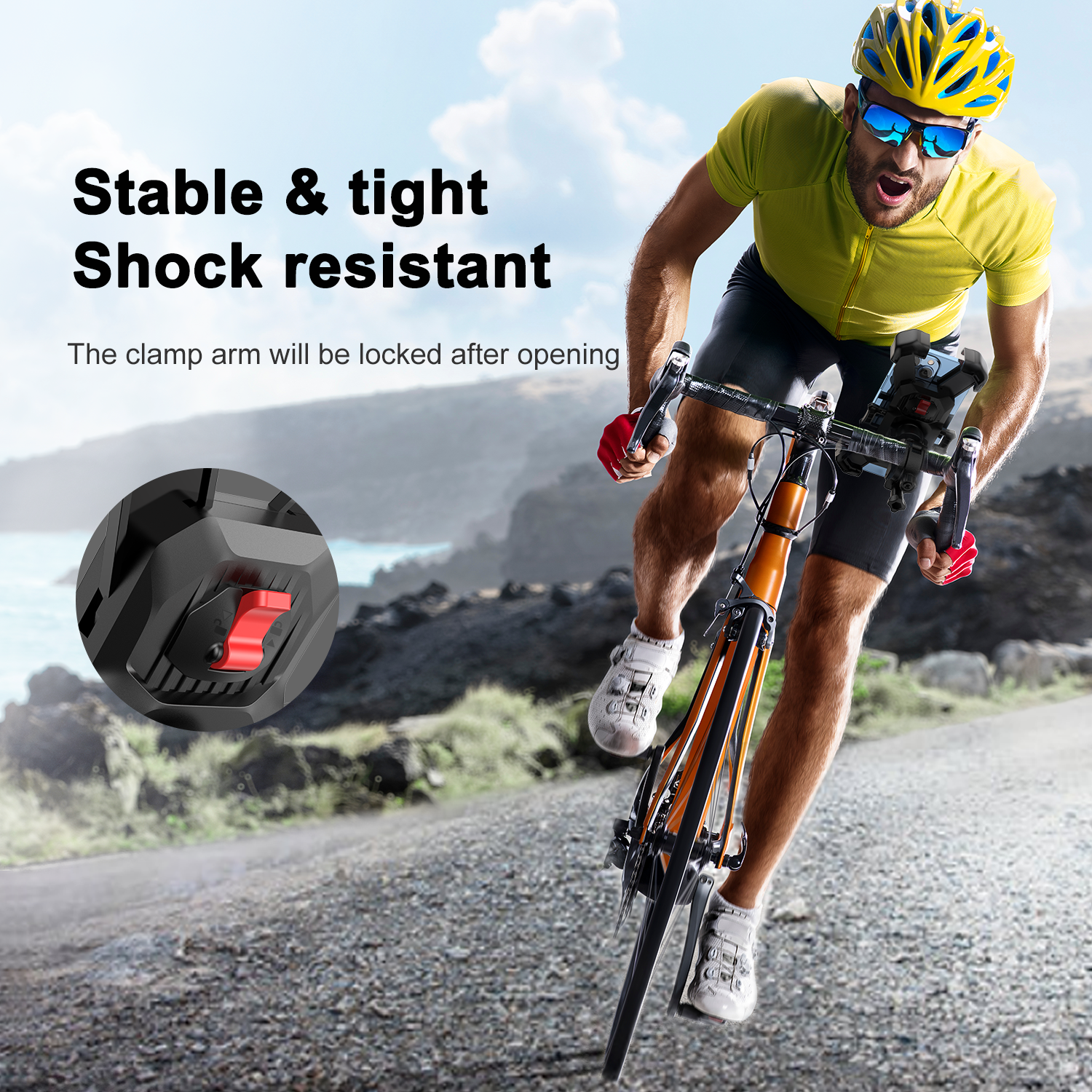 JR-ZS288 Universal Motorcycle/Bicycle Phone Mount