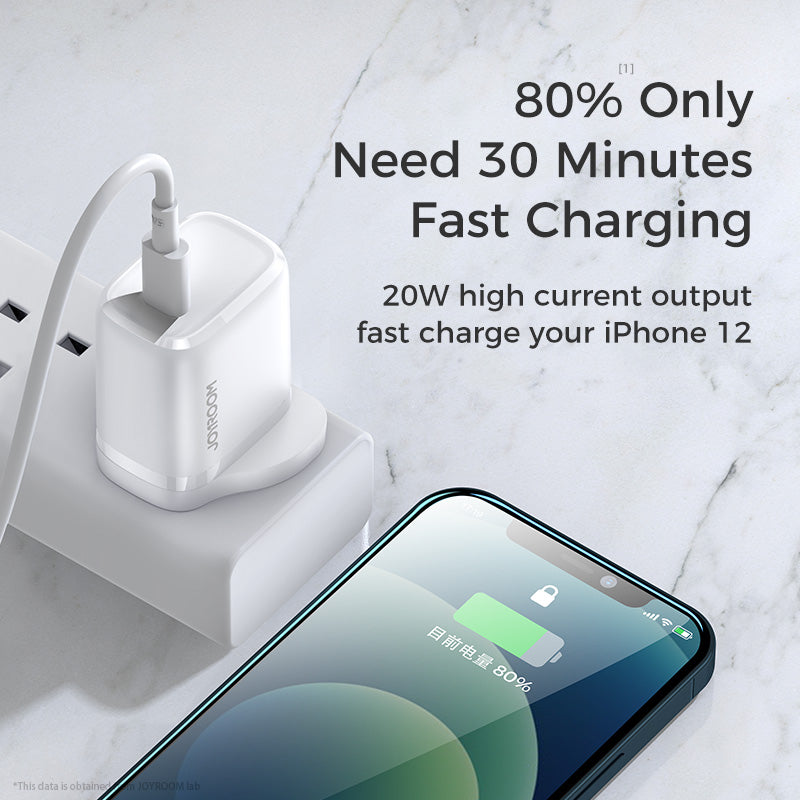 20W PD Intelligent Fast Charger Adapter for iPhone 12 Series (UK/EU)