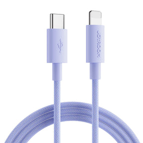 Type-c to Lightning Nylon Braided Fast Charging Data Cable 2M-purple