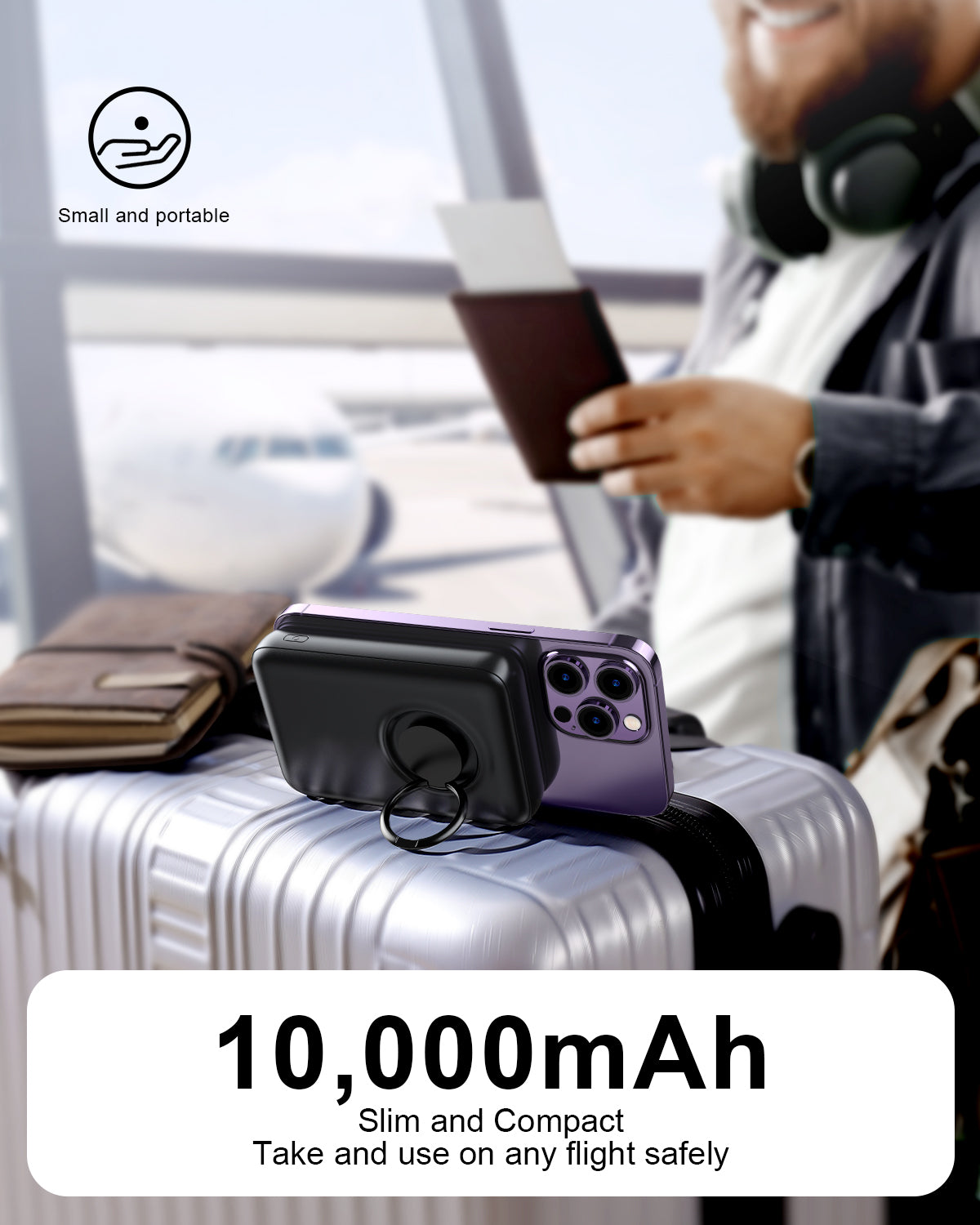 JOYROOM JR-W050 20W Power Bank 10000mAh with Ring Holder