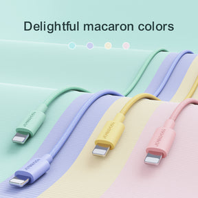 Macaron Nylon Braided Fast Charging Data Cable 2.4A