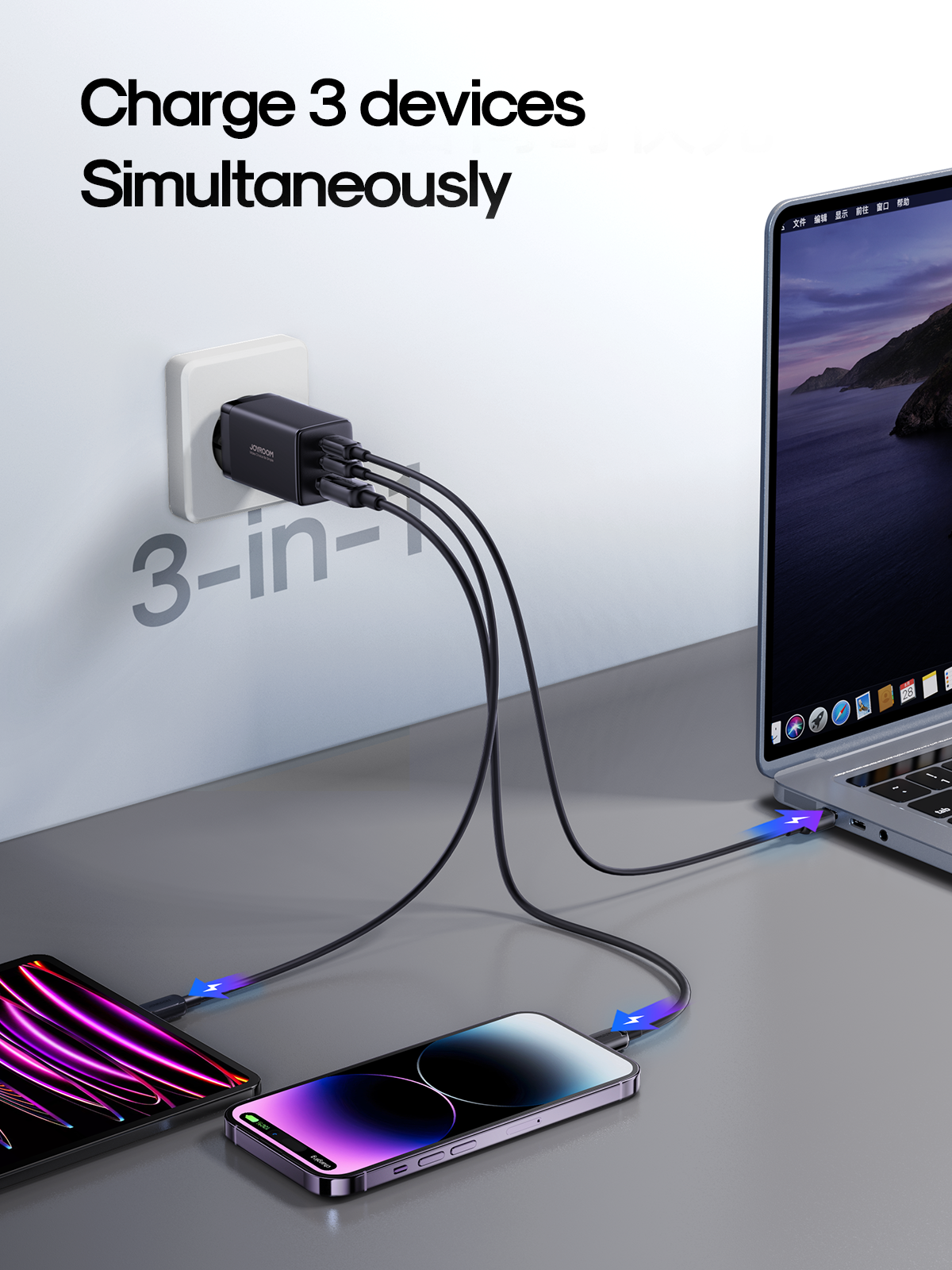 JOYROOM GaN Ultra JR-TCG01 65W 2C1A Fast Charger