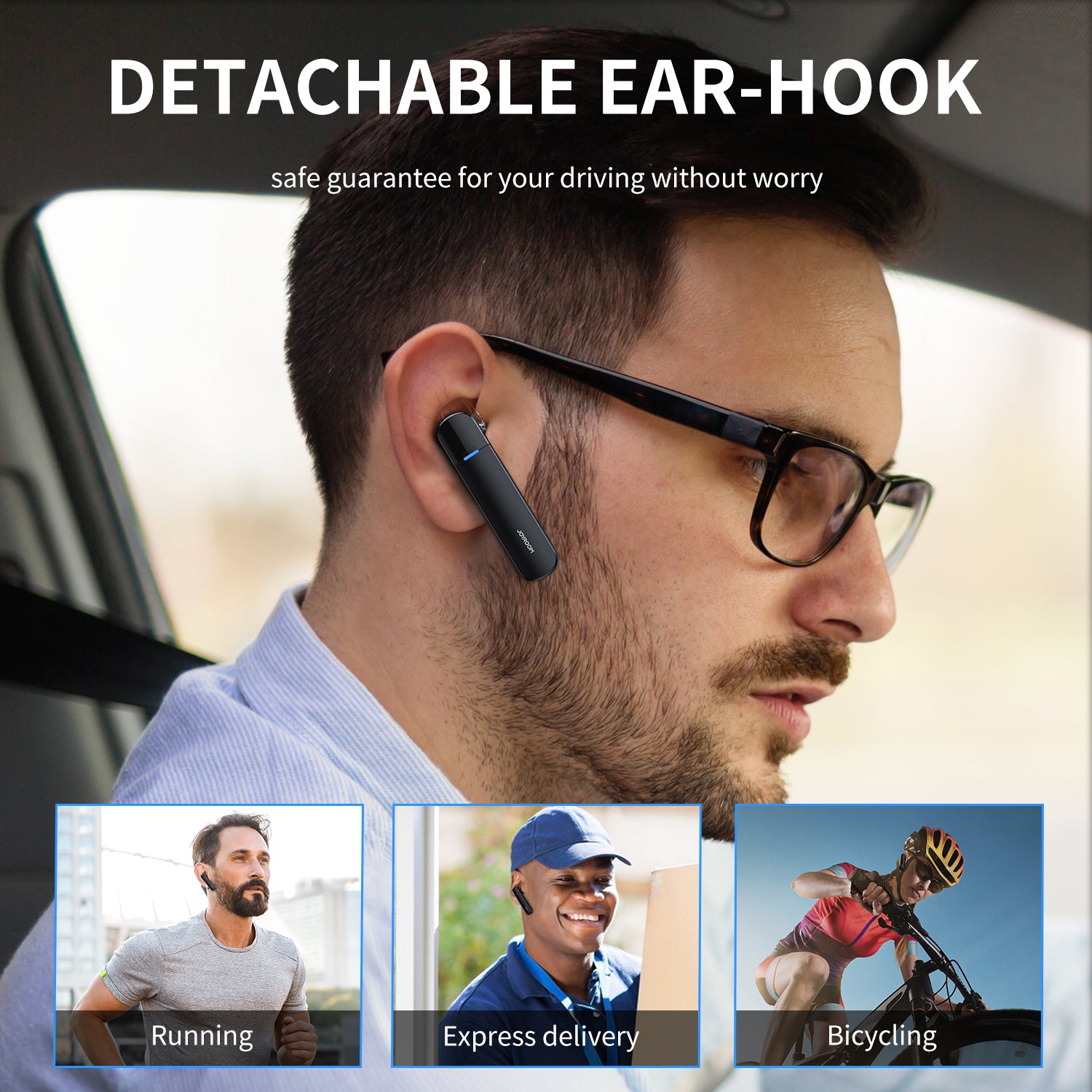 Jr-B01S Single Wireless Earphone With Charging Case