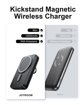 JR-W050 20W Magnetic Wireless Power Bank with Ring Holder 10000mAh
