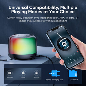 JR-ML03 Transparent RGB Wireless Speaker
