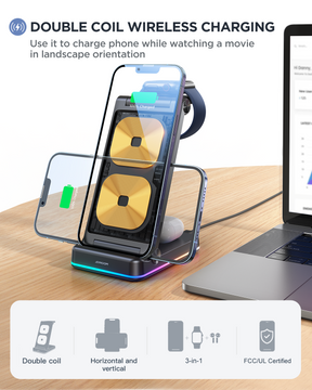 JOYROOM 3 in 1 Wireless Charging Station