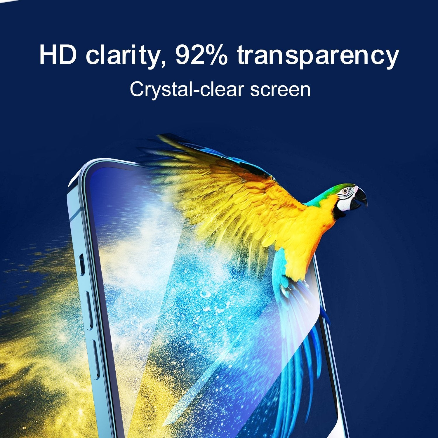 HD Tempered Glass Screen Protector with Tray for iPhone 12 Pro Max-1 Pack
