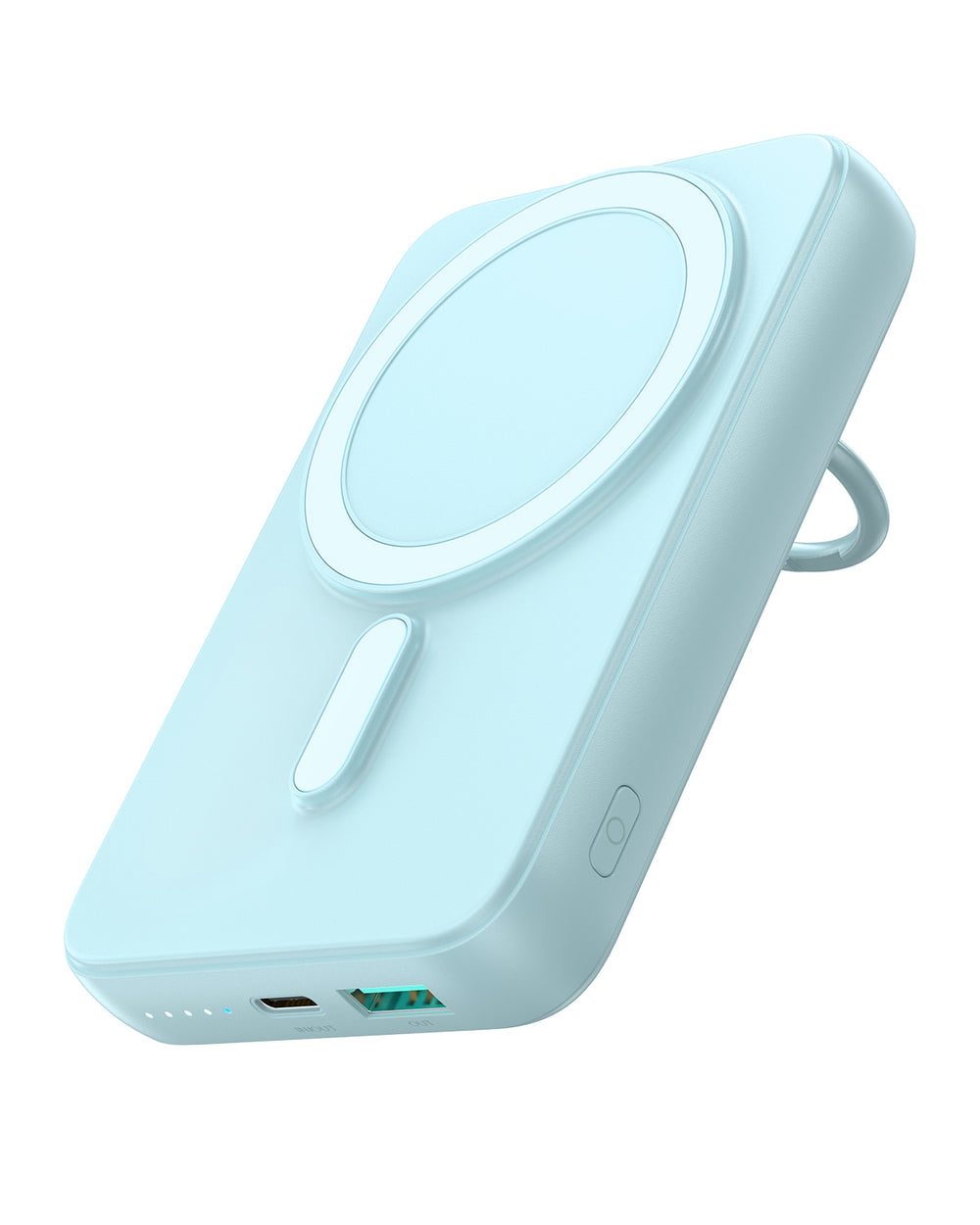 JR-W050 20W Magnetic Wireless Power Bank with Ring Holder 10000mAh