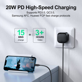 L-P210 20W PD Fast Charger for iPhone 13/Mini/Pro/Pro Max (UK)