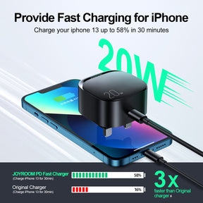 L-P210 20W PD Fast Charger for iPhone 13/Mini/Pro/Pro Max (UK)