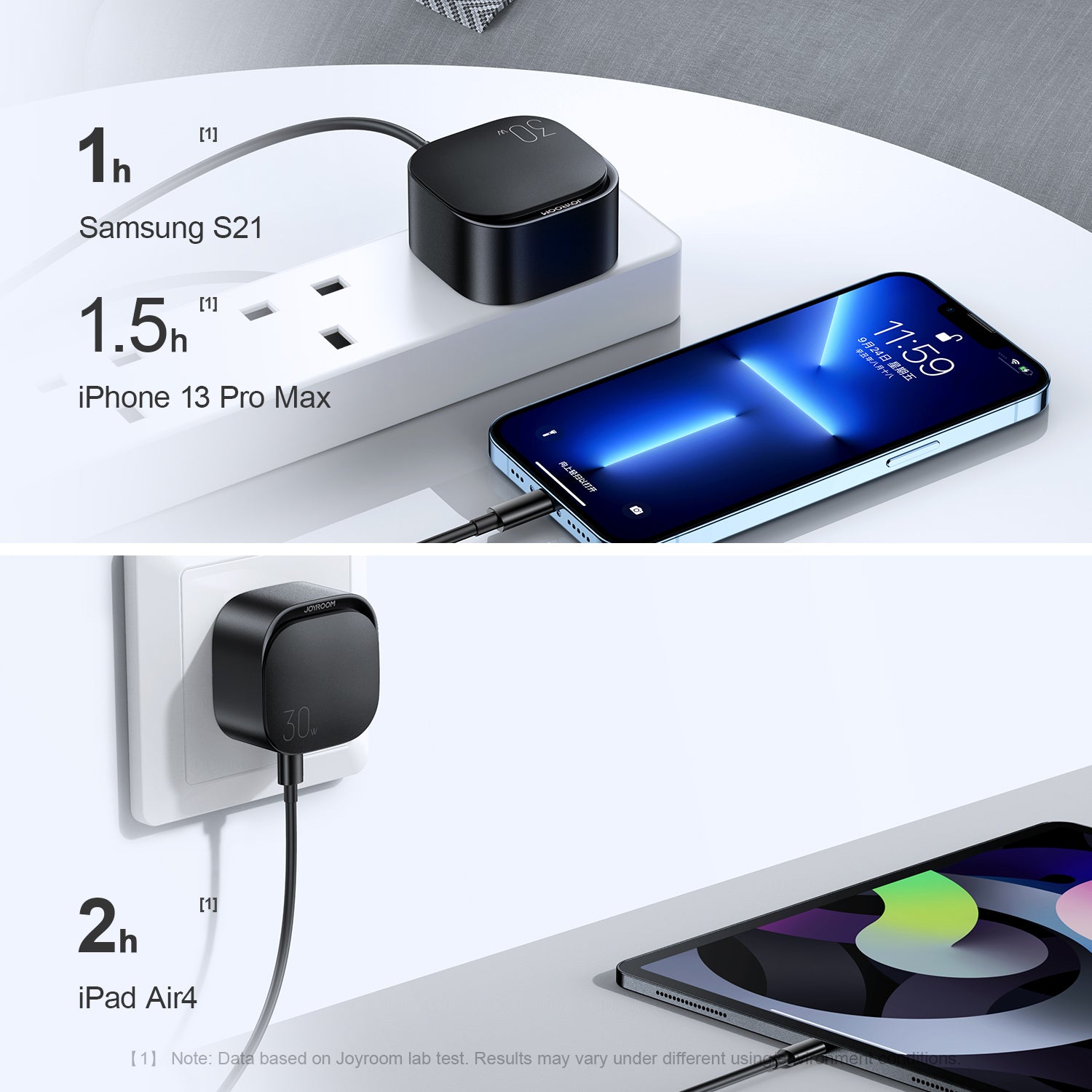 L-P307 30W PD Fast Charger for iPhone 13/Mini/Pro/Pro Max (UK)