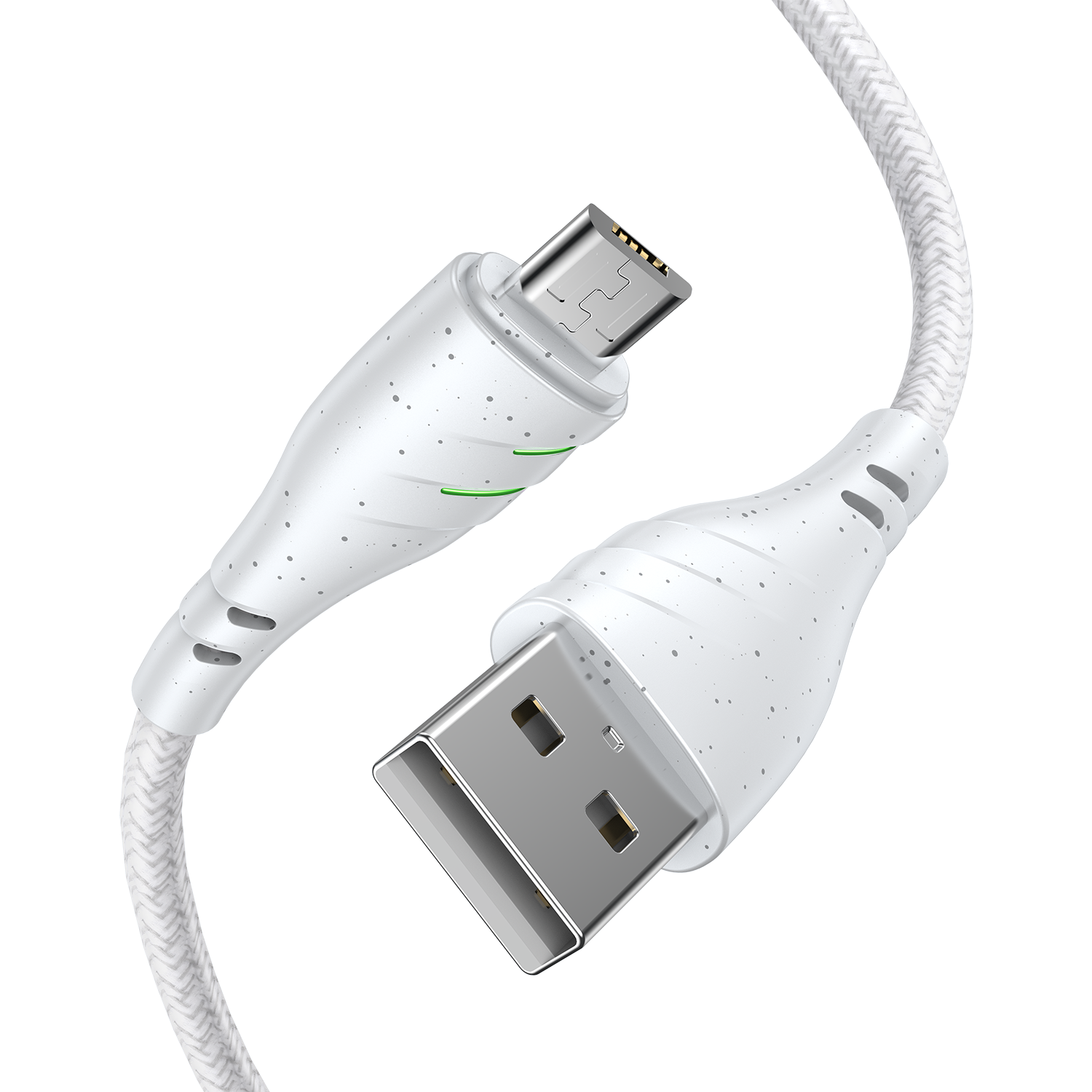 USB-A To Micro Skystar Fast Charging Cable 2.4A-white