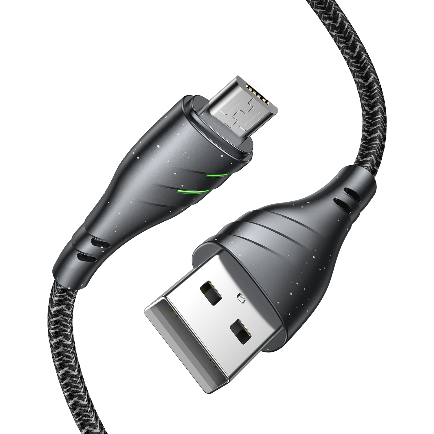 USB-A To Micro Skystar Fast Charging Cable 2.4A-black